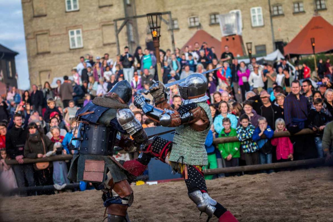 Mittelalterfest in Horsens zum ersten Mal mit Ritterspielen.
