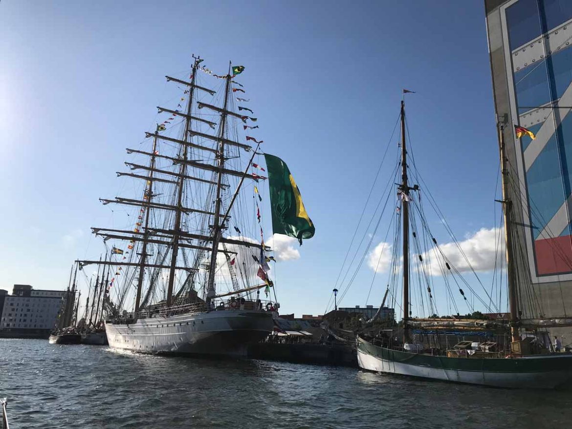 Großsegler in Aalborg und Esbjerg zu Gast